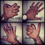aJmakeup midi rings river island