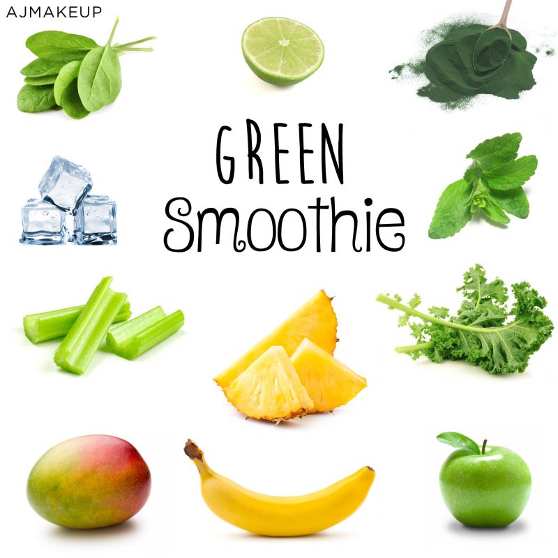 Healthy green smoothie 