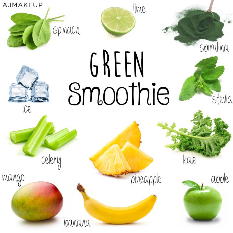 Healthy green smoothie 