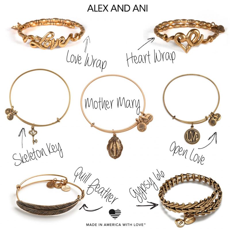 alex and ani bangles and wraps