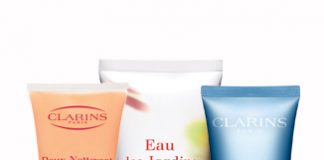 clarins hydraquench exfoliator eau des jardins