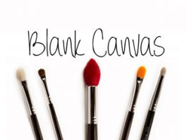 blank canvas cosmetics brushes
