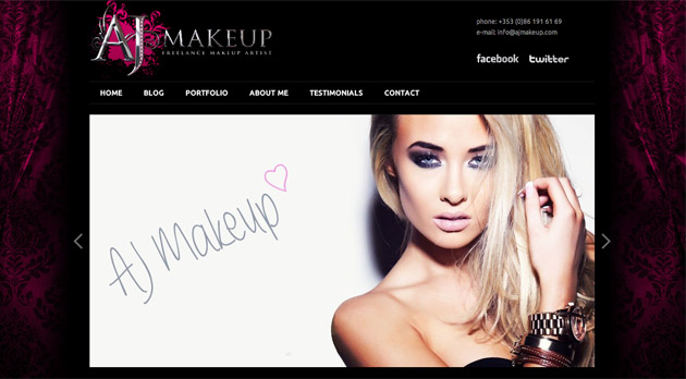 ajmakeup old website