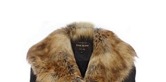 river island faux fur collar biker jacket