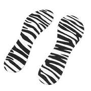 zebra print insoles