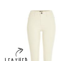 River Island leather look jeggings