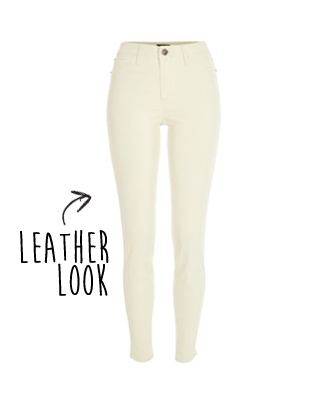 River Island leather look jeggings