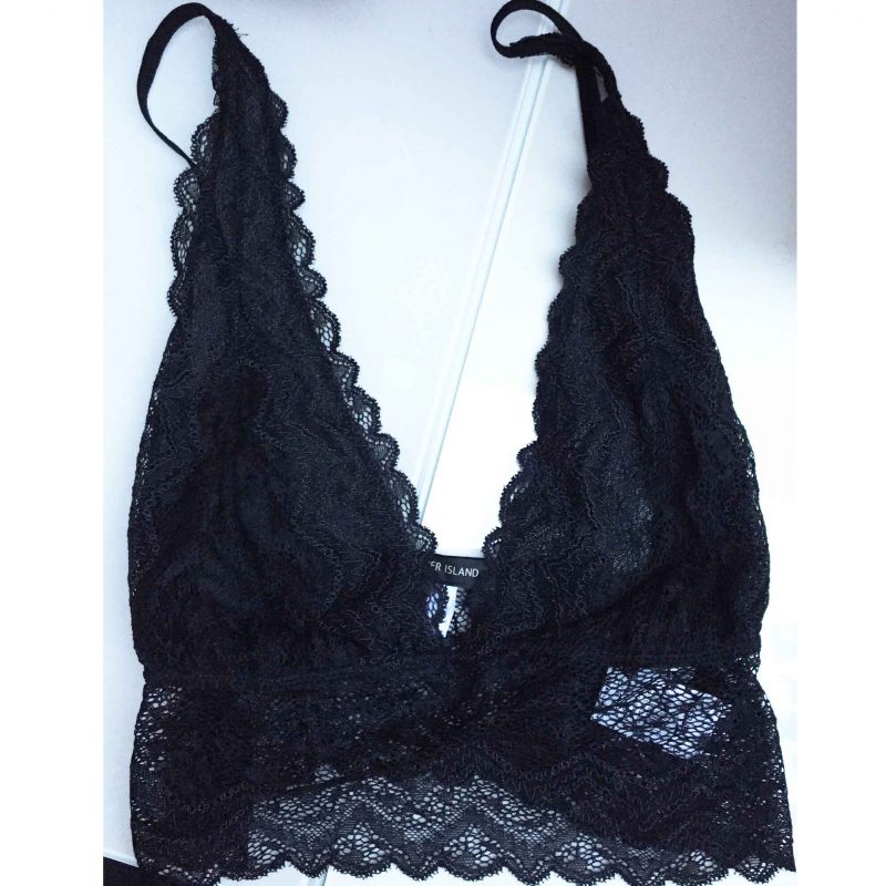 river island longline lace bralet