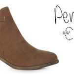 penneys tan cut out ankle boot