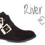 river island nubuck buckle cut out