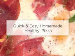 homemade healthy pizza