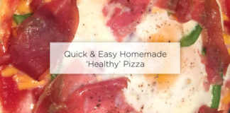 homemade healthy pizza