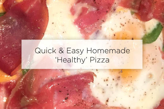 homemade healthy pizza