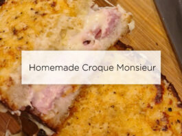 homemade croque monsieur