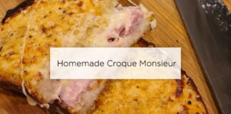 homemade croque monsieur